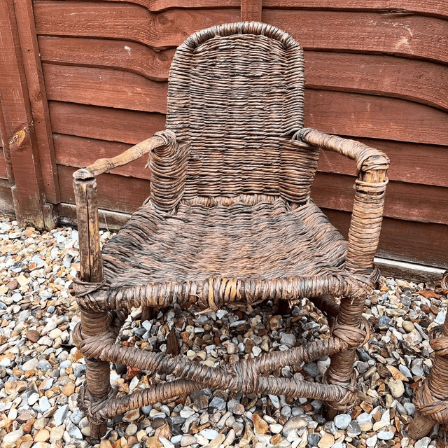 A Pair of 19th Century Folk Art Children’s Chairs