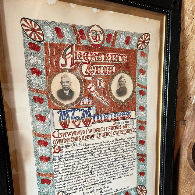 A 1931 Dated Welsh Co-operative Society Poster In An Oak Glazed Frame 