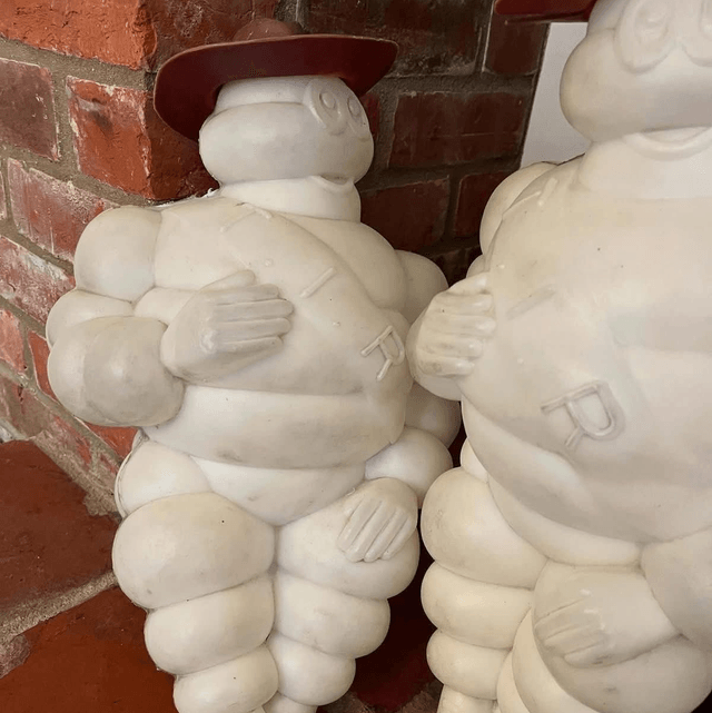Original Pair of Michelin Bibendum T.I.R Commercial Vehicle Light Up Mascots