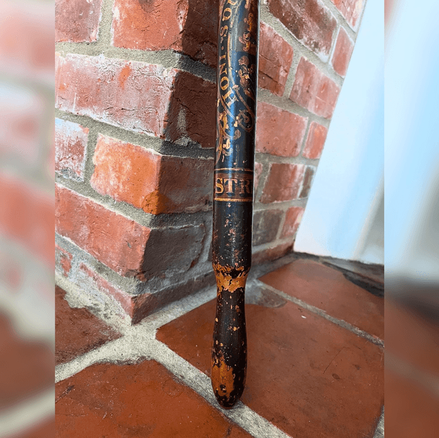 Early 19th Century Antique George III Royal Arms Stratford Police Night Stick Truncheon