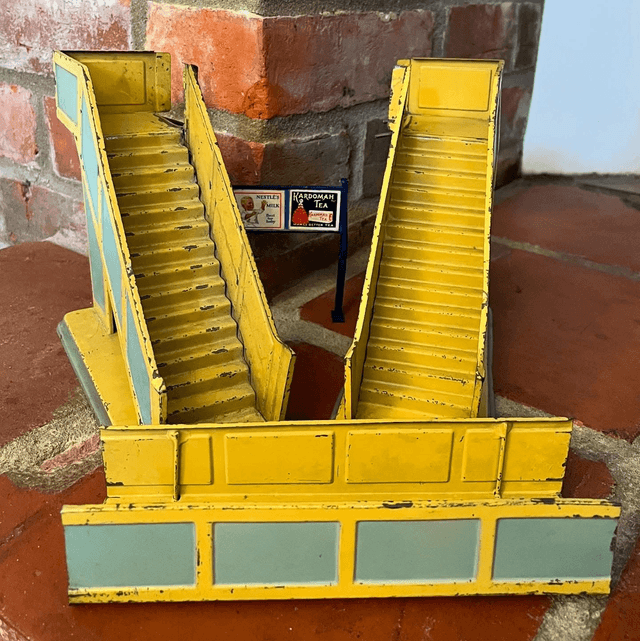 Vintage Bing 3-piece Tinplate Model Railway Footbridge “O” Gauge  