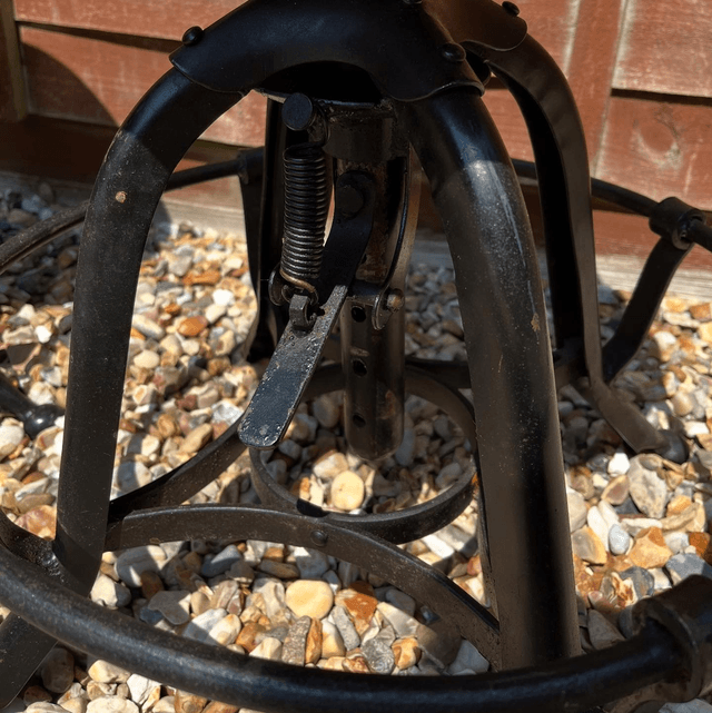 A Pair Of Industrial American Draughtsman Stools By Toledo