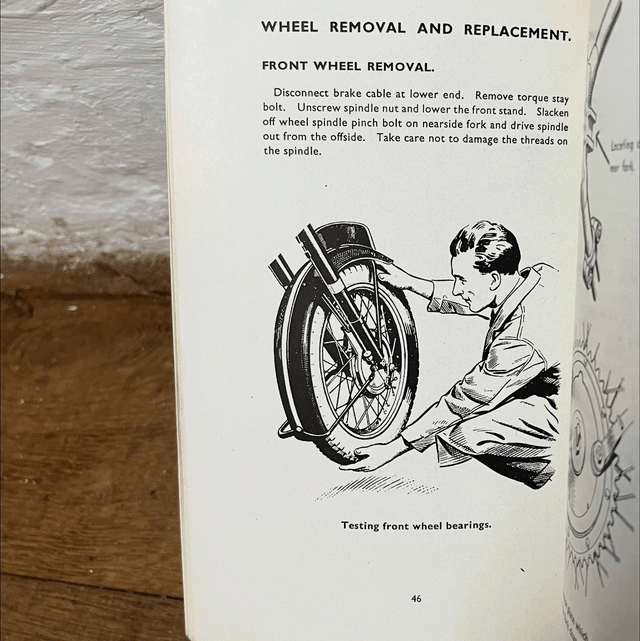 A Triumph Motorcycle Instruction Manual from 1951