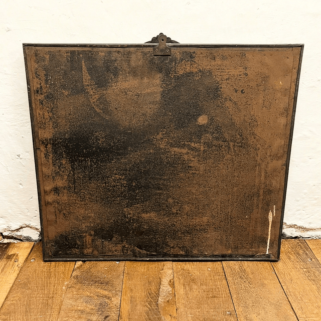 English Arts And Crafts Movement Hammered Copper Mirror