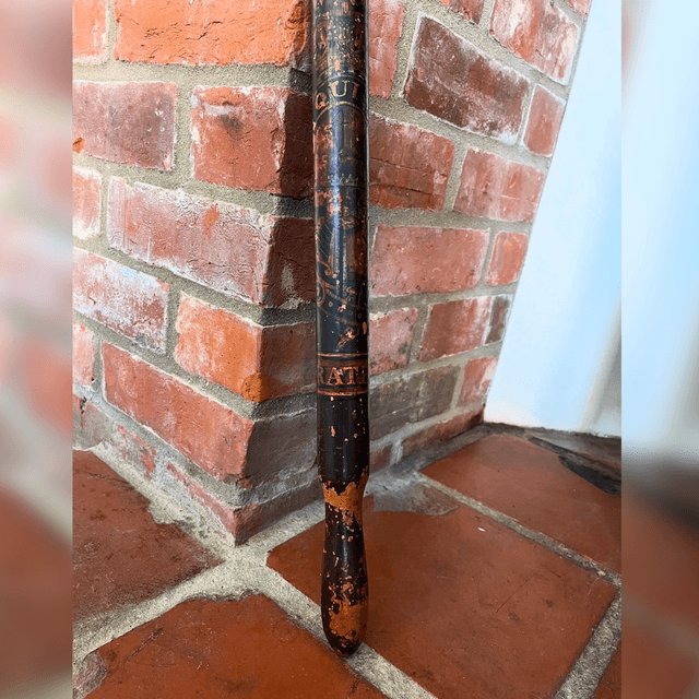 Early 19th Century Antique George III Royal Arms Stratford Police Night Stick Truncheon