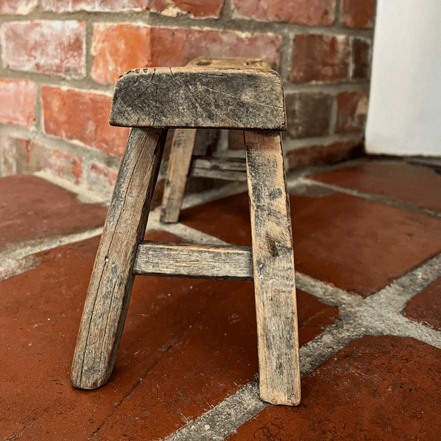 20th Century Small Wooden Milking Stool