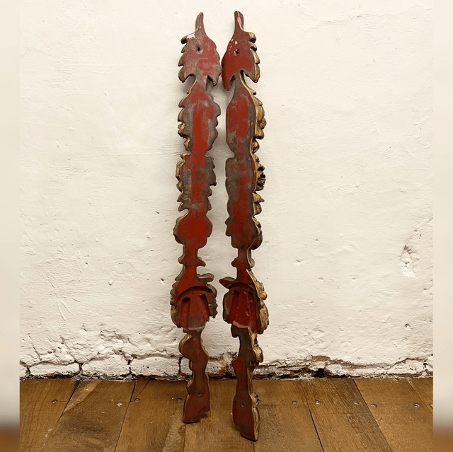 A Pair Of 20th Century Cast Resin Wall/ Window Plaques