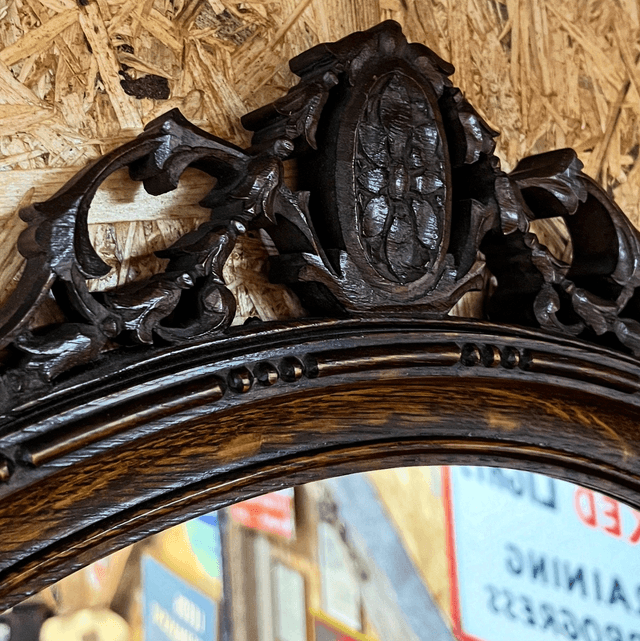A Large 1930’s Wall Hanging Triple Overmantle Mirror