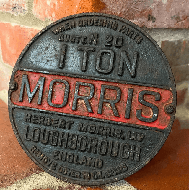Herbert MORRIS Loughborough England Commercial Plaque