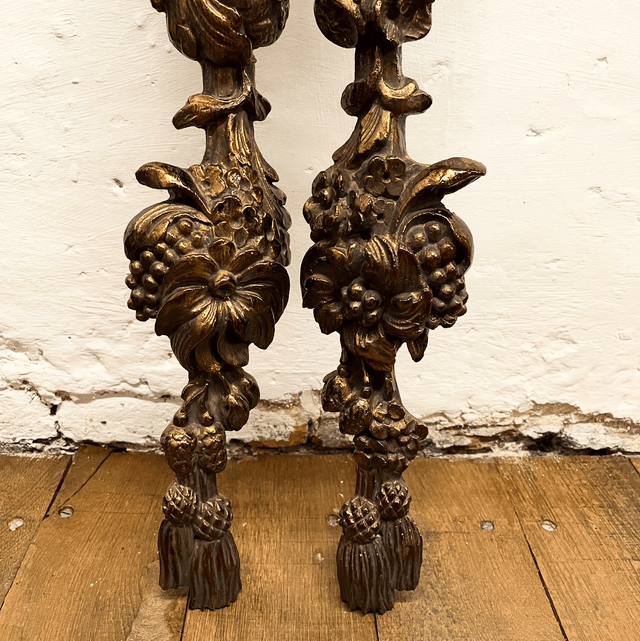 A Pair Of 20th Century Cast Resin Wall/ Window Plaques