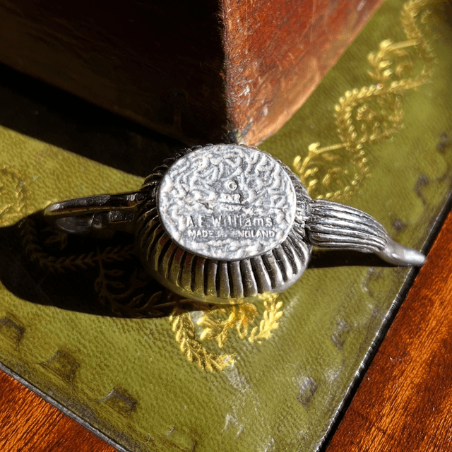 A Vintage Pewter Teapot Pincushion By A.L. Williams