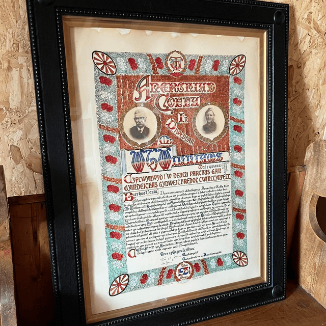 A 1931 Dated Welsh Co-operative Society Poster In An Oak Glazed Frame 