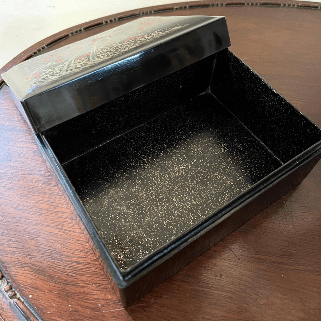Chinese Lacquered Box Adorned With Dragons From Foochow