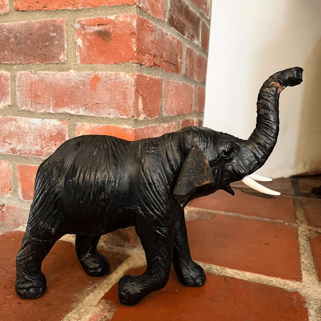 Liberty’s Of London Dark Brown Leather Elephant
