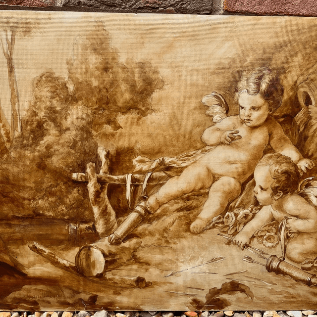 An Amateur Artist Original Copy Of French Artist Antoine Ferracci Oil On Canvas  