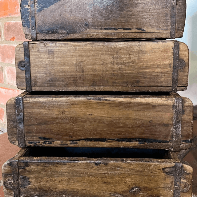Set Of 4 Reclaimed Indian Brick Moulds