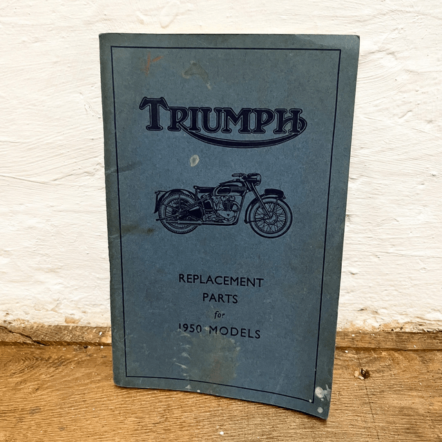 Original Triumph Illustrated Replacement Parts for Motor Cycles 1950 Models
