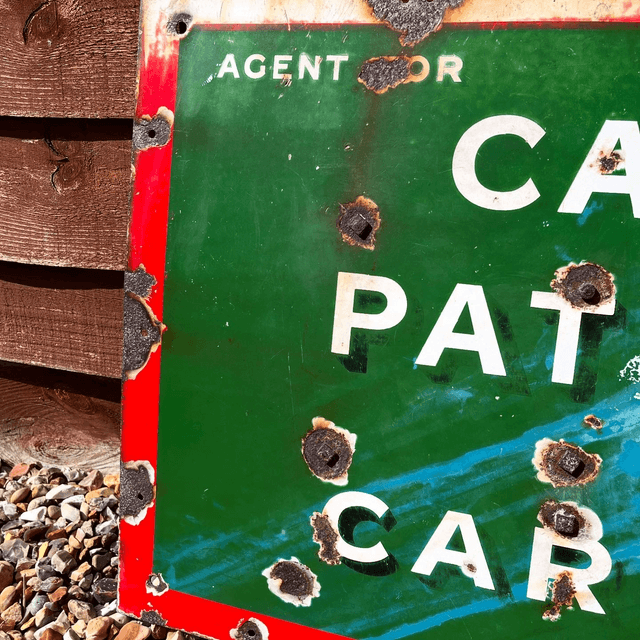 1930’s Enamel Advertising Sign For Carter, Paterson & Co. Ltd. Carriers 