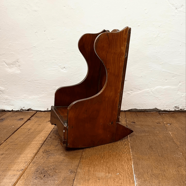 Early 19th Century Georgian Miniature Lambing Chair Possible Apprentice Piece