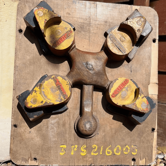 3x Reclaimed Industrial Factory Foundry Mould