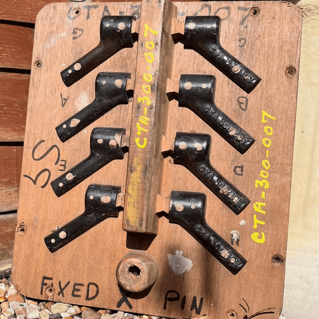 3x Reclaimed Industrial Factory Foundry Mould