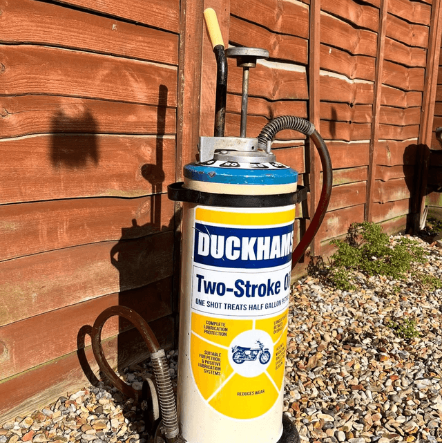 1970’s DUCKHAMS Motorcycle Two-Stroke Shot Dispenser