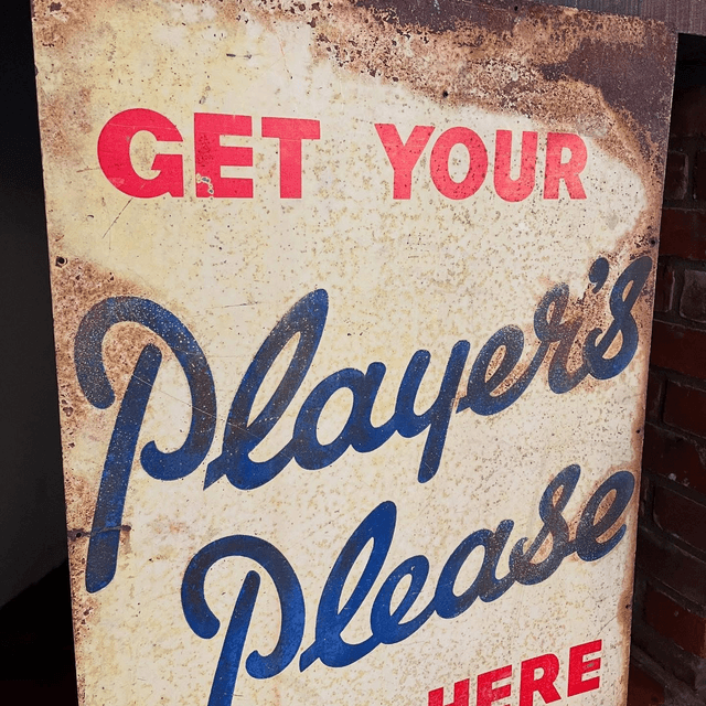 Large “Get Your Players Please Here” Sign
