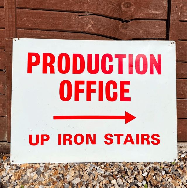 “Production Office” Film/ Television Industrial/ Commercial Directive Sign