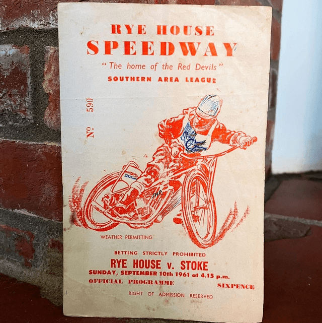 September 1961 Rye House Speedway “The Home of The Red Devils” Speedway Magazine Program 