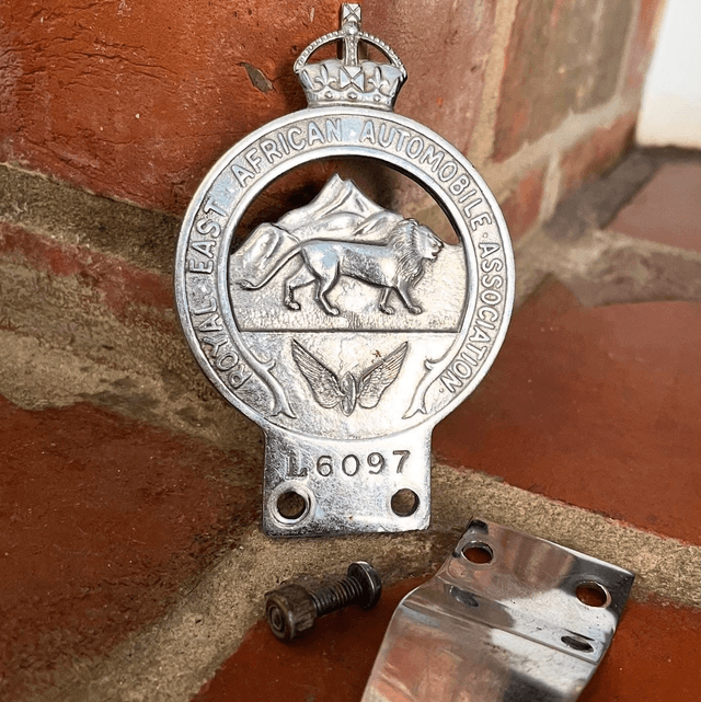 1930’s Royal East Africa Automobile Association Car Badge No. L6097