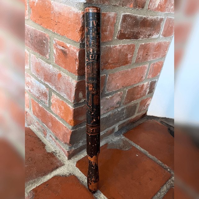Early 19th Century Antique George III Royal Arms Stratford Police Night Stick Truncheon