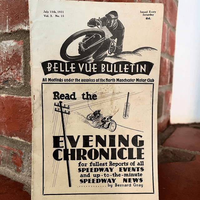 July 1931 “BELLE VUE BULLETIN” Speedway Evening Chronicle  