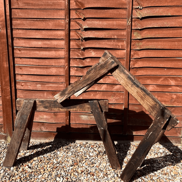 Pair of 20th Century Carpentry Trestles 