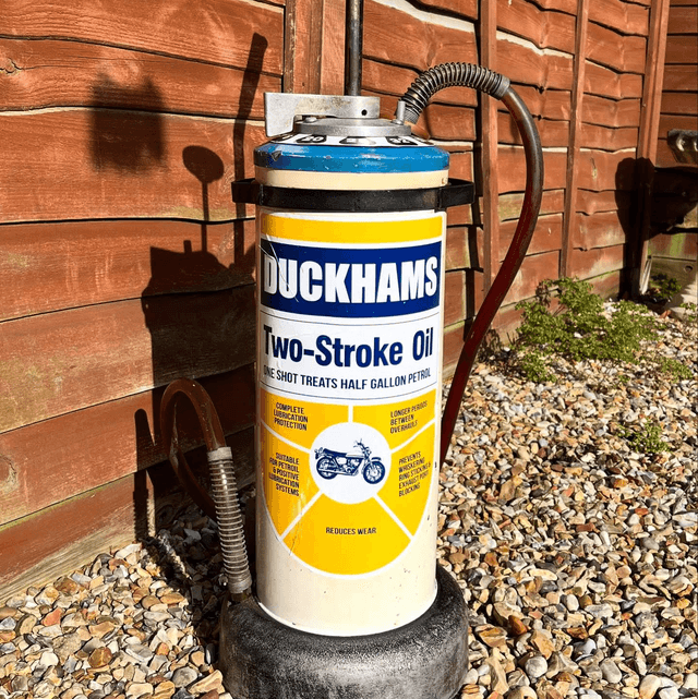 1970’s DUCKHAMS Motorcycle Two-Stroke Shot Dispenser