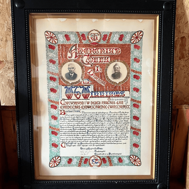 A 1931 Dated Welsh Co-operative Society Poster In An Oak Glazed Frame 